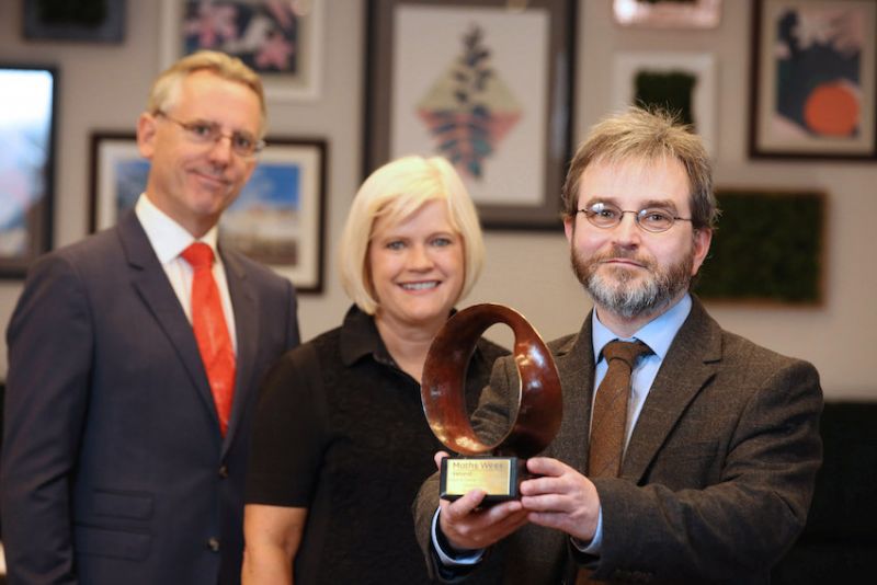 Maths Week honour for Ulster University lecturer and maths author image
